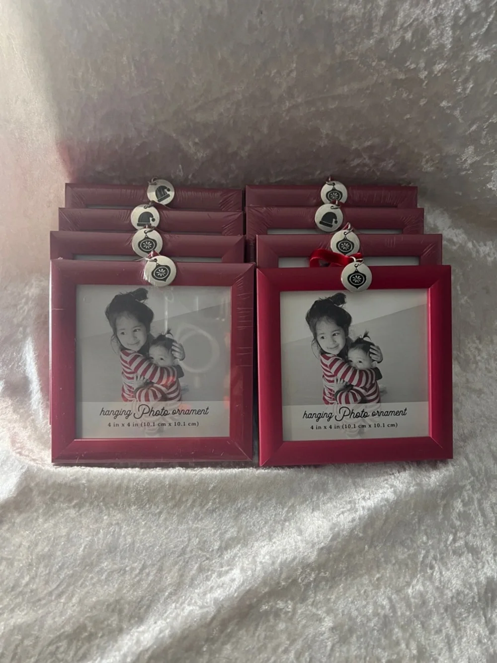 Target Red Hanging Photo Ornament Frames (Set)